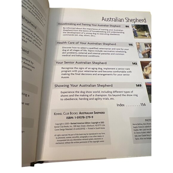 Kennel Club Australian Shepherd Guide To Owning Caring For Your Dog HB Book - Picture 3 of 4
